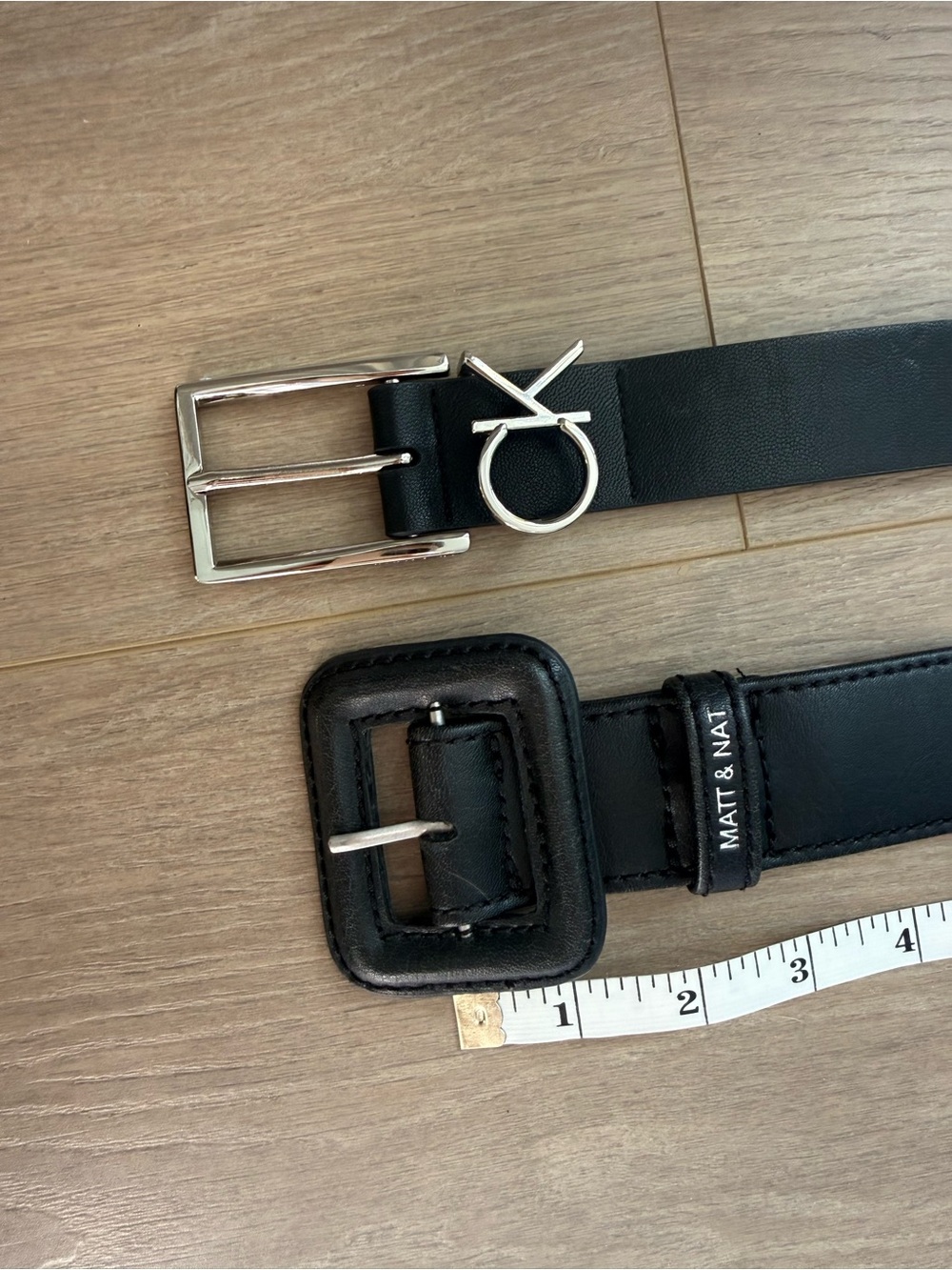Black Vegan Leather Belts